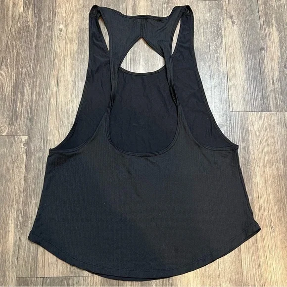 Women’s F21 Black Racer Back Workout Shirt Open Back Relax Fit Size XS - Picture 8 of 8